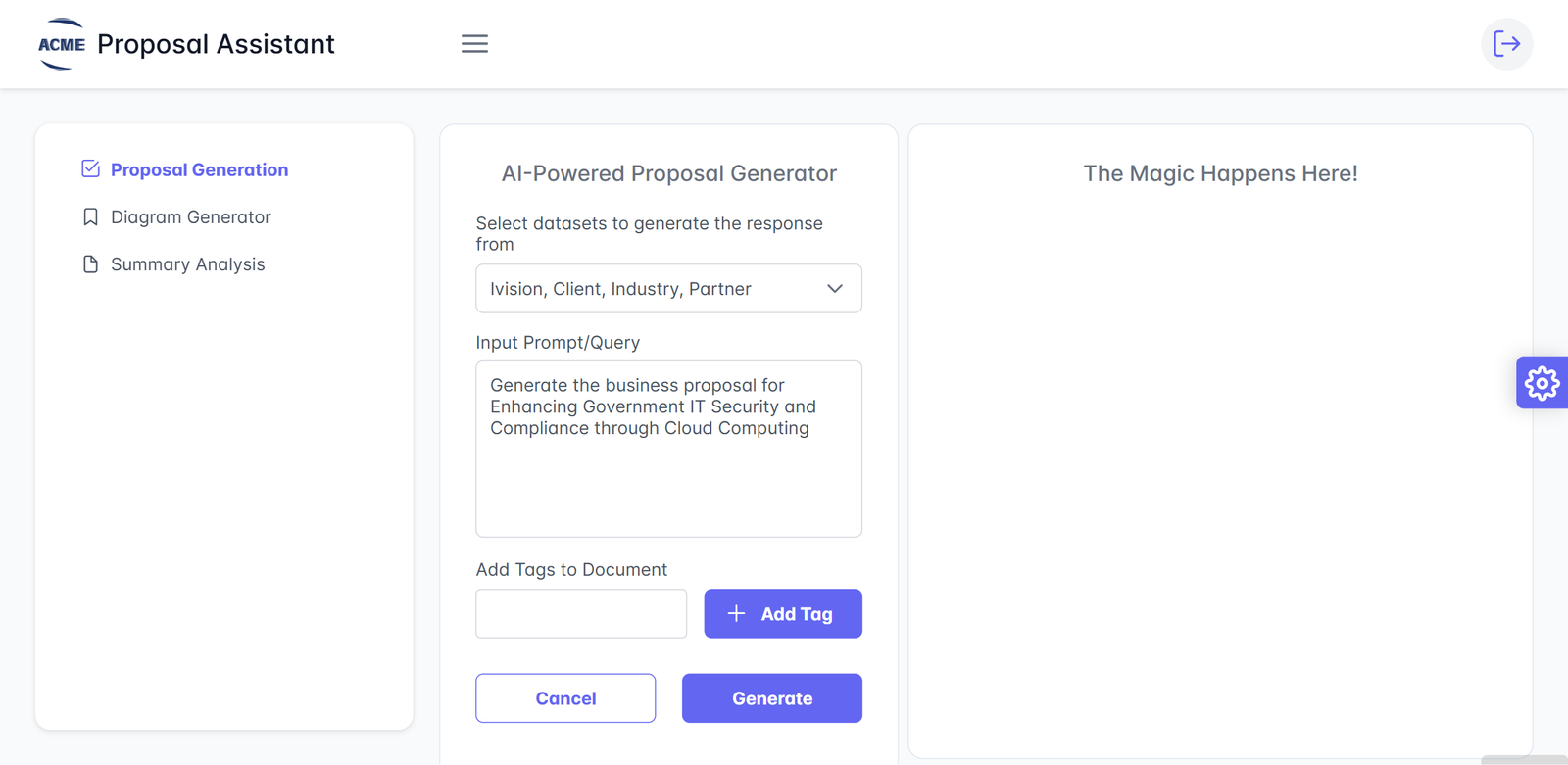 AI-Powered Proposal Generator
